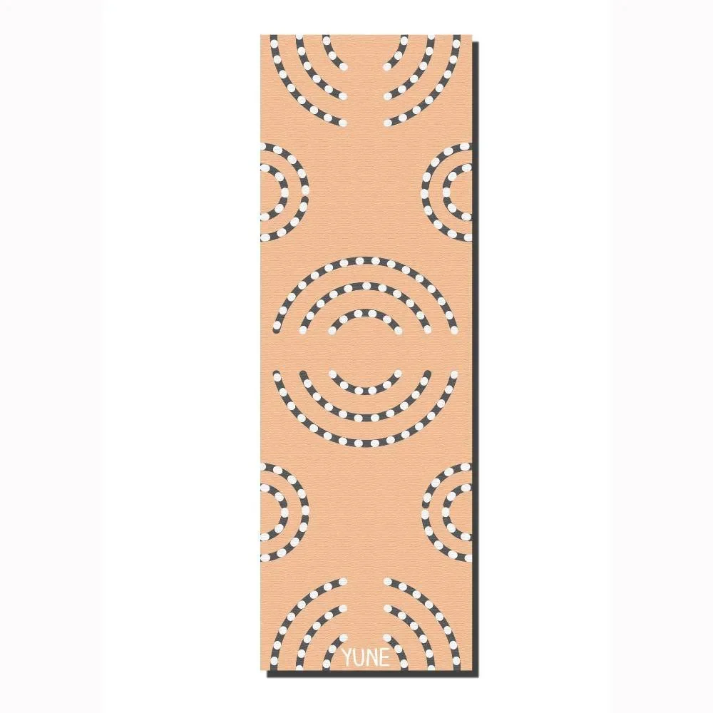 Healthy CE58 Tan 6mm Non-Slip Yoga Mat Cushioned Grip Easy-Clean PER Yune Yoga Relaxed