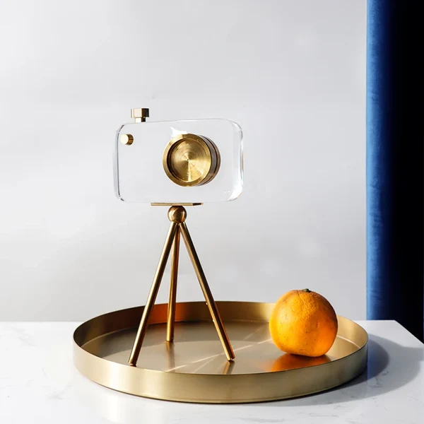 Enhanced Modern Minimalist Gold Tripod Sculpture Long-Lasting