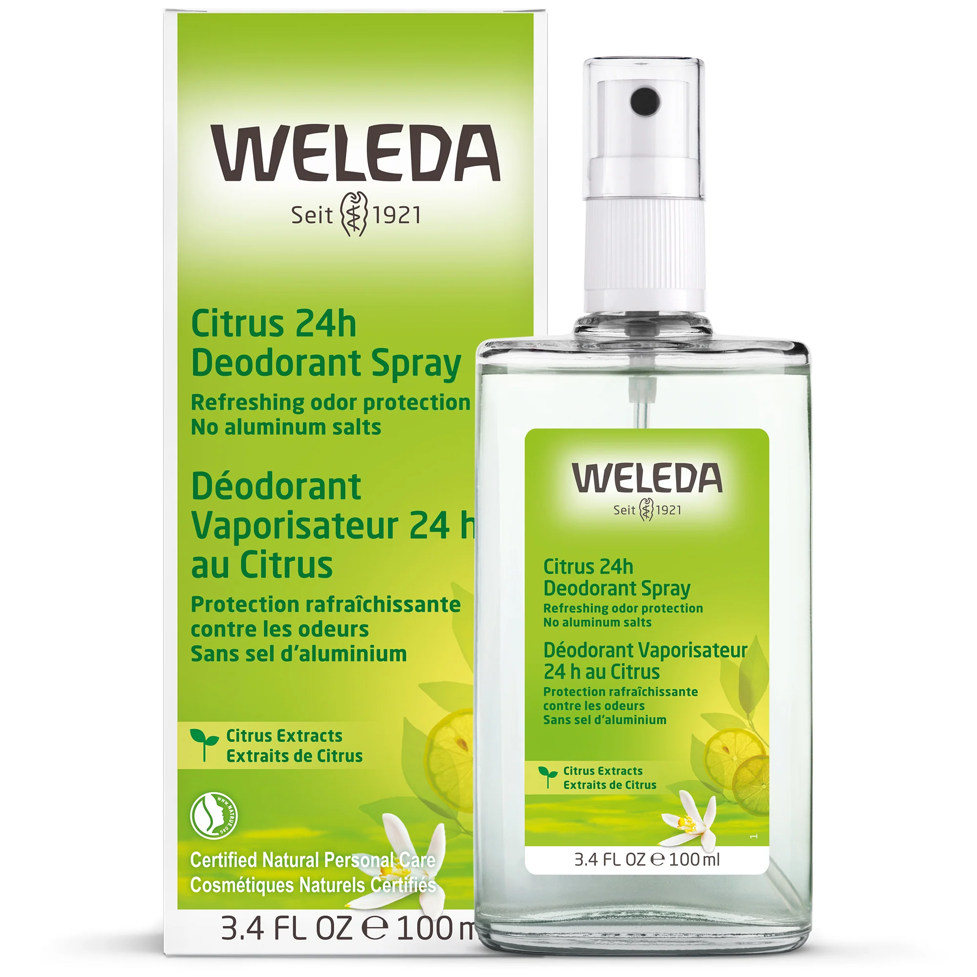 Luxury Weleda Citrus 24h Deodorant Spray Convenient