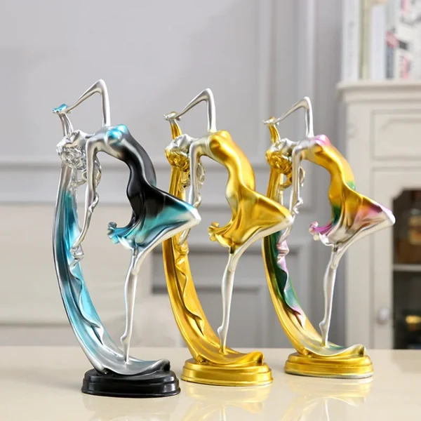 Crafted Elegant Dancing Girl Figure Statue Verified