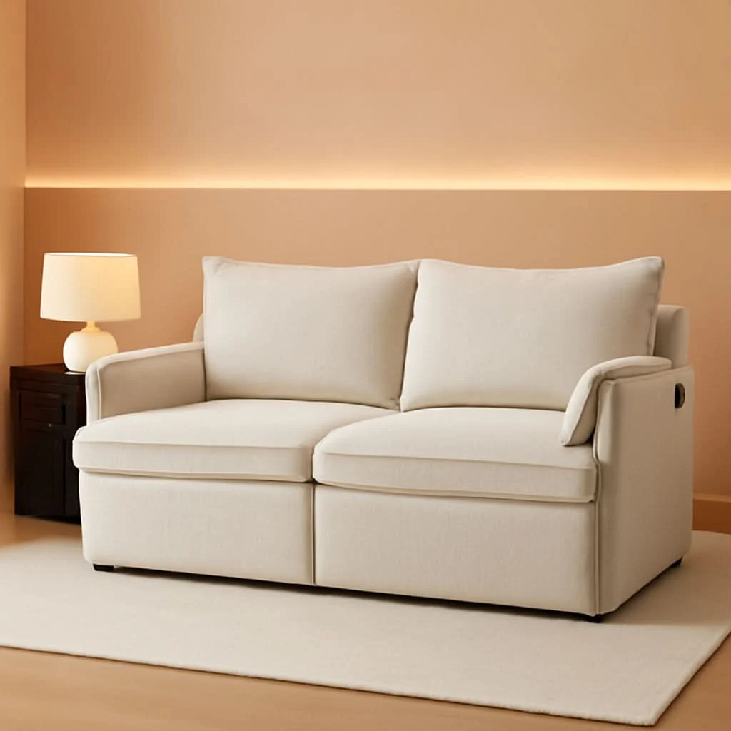 Premium Material Convertible King Sofa Bed with USB Charging and Pockets Professional