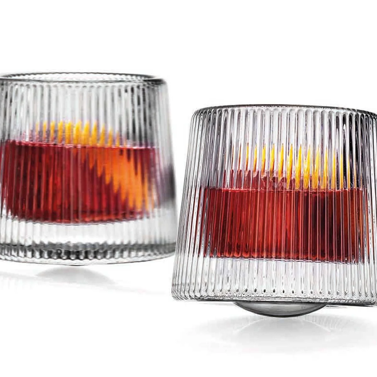 Official Orbit Spinning Non-Lead Crystal Double Old Fashion Glasses Consistent