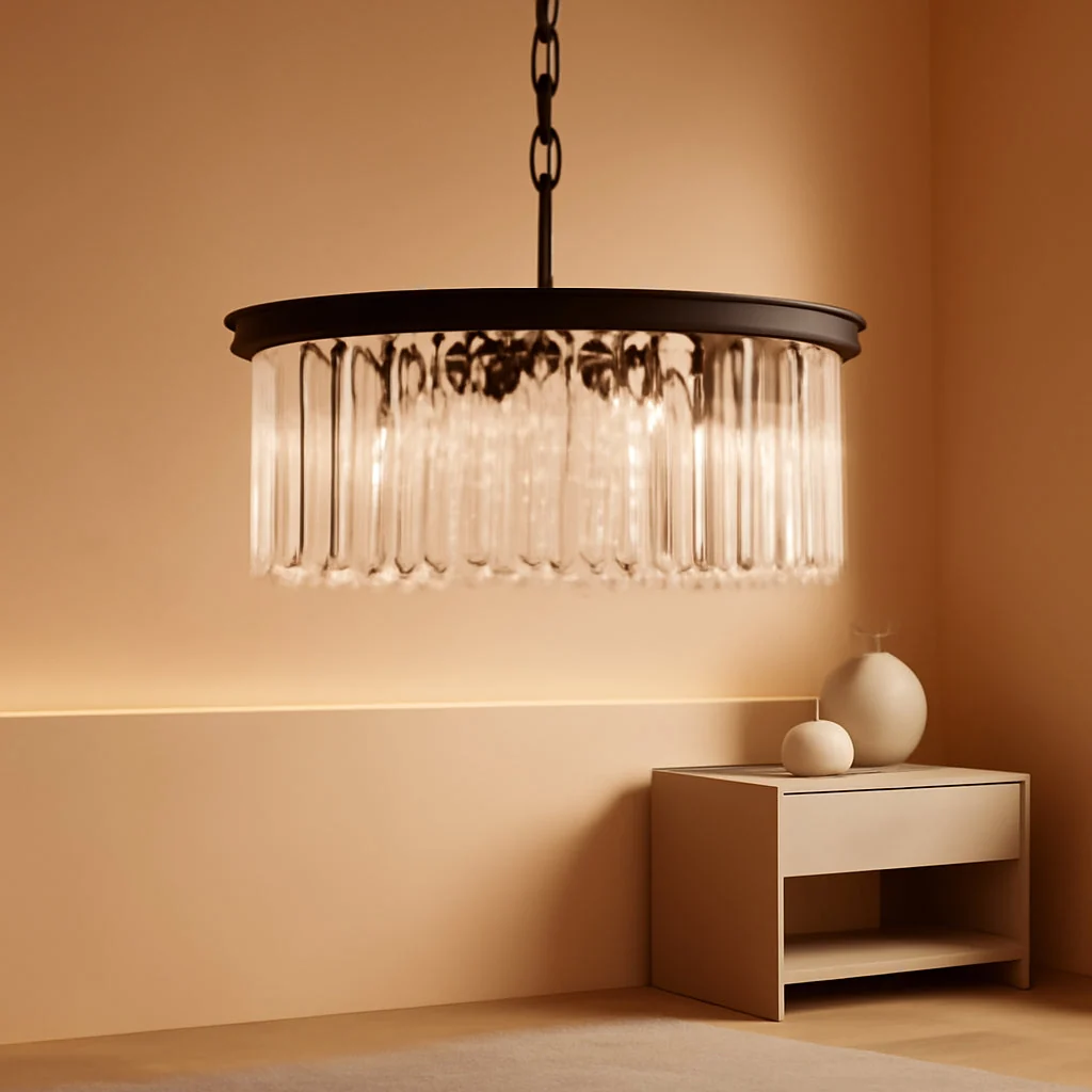 Professional Elegant Black Chandelier TwentyInch Pendant Ceiling Light Carefully Designed