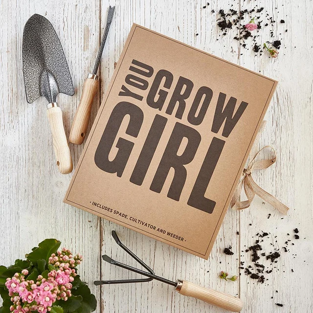 Reusable You Grow Girl Garden Tools Book Box Pure