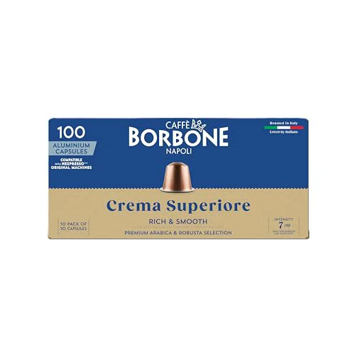 Clean Crema Superiore Aluminum Capsules Compatible with Nespresso Machines 100 Count Fashionable