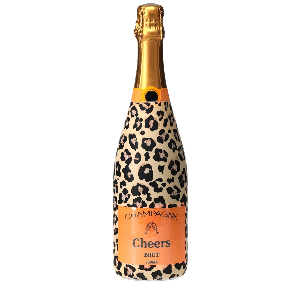 Durable Tan Leopard Champagne Bottle Wrap Specialty