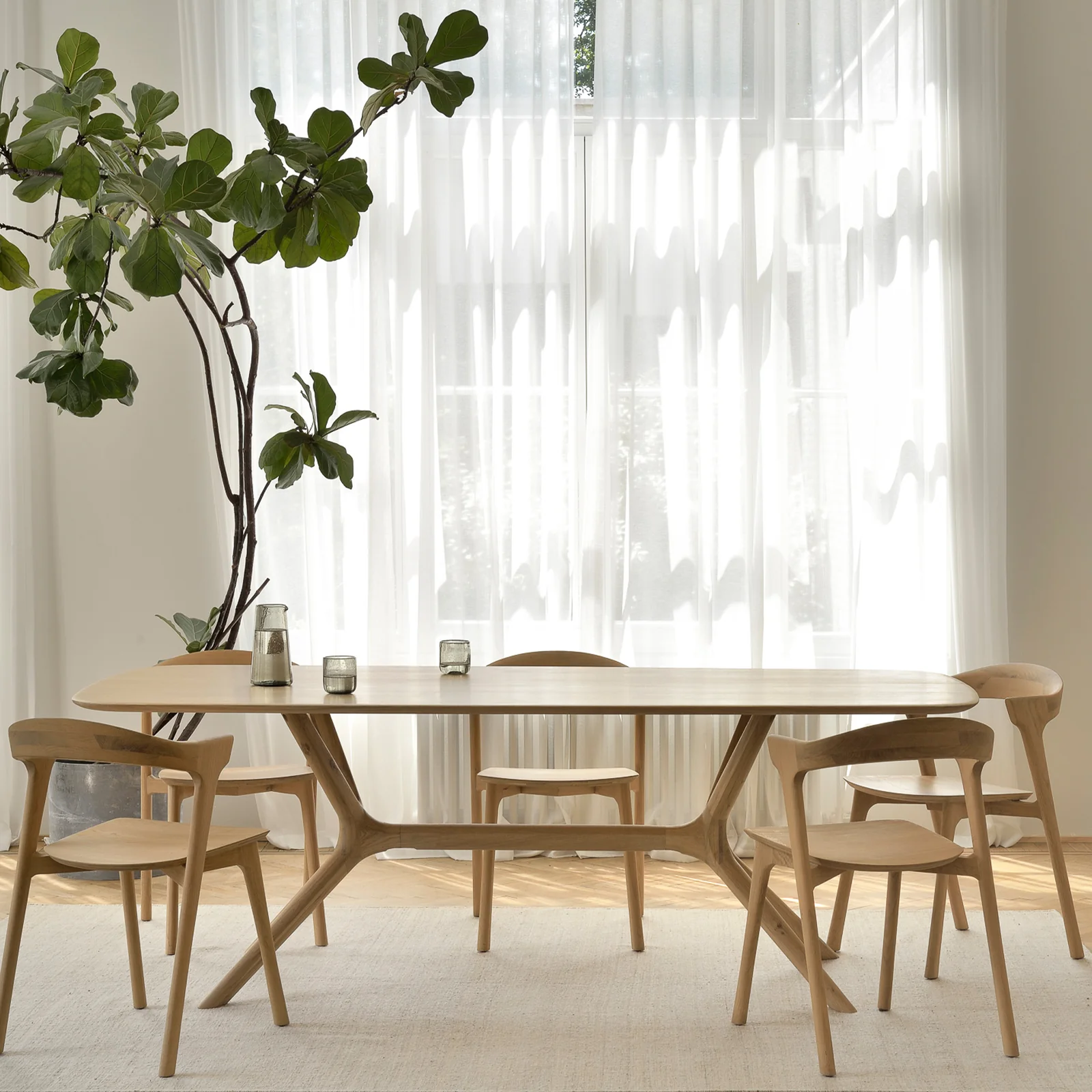 Clean X Dining Table Oak Original Design