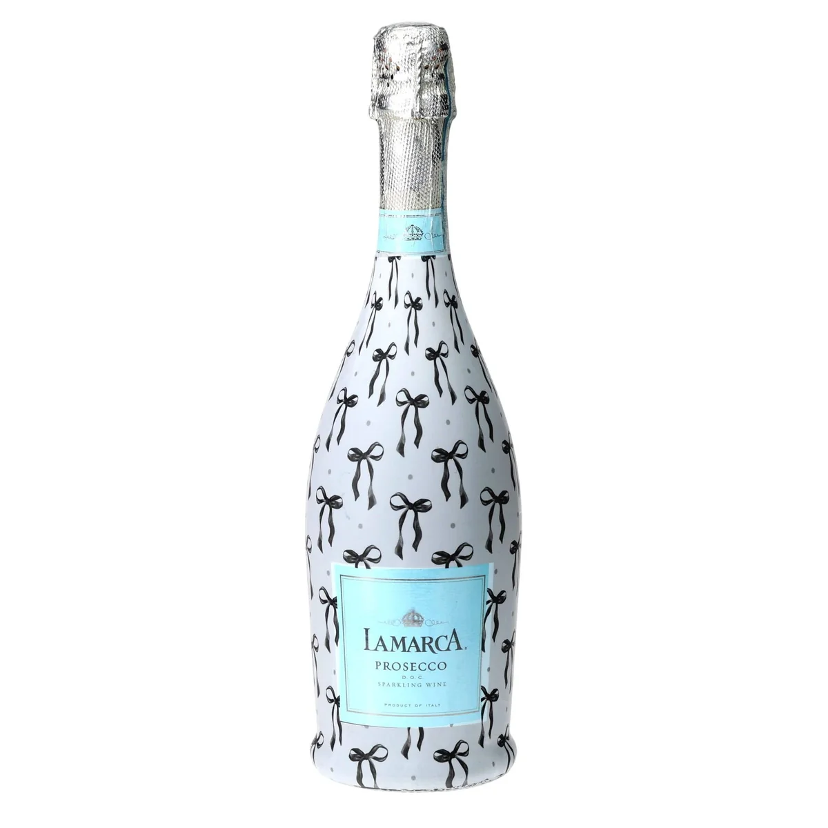 Reliable Grandmillennial Black Bows Prosecco Bottle Wrap Relaxed