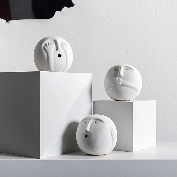 Contemporary Minimalist Emotional Faces Decor Superior