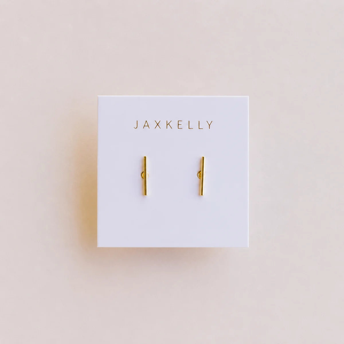 Environmentally Friendly Minimalist Bar Gold Earrings Specialty