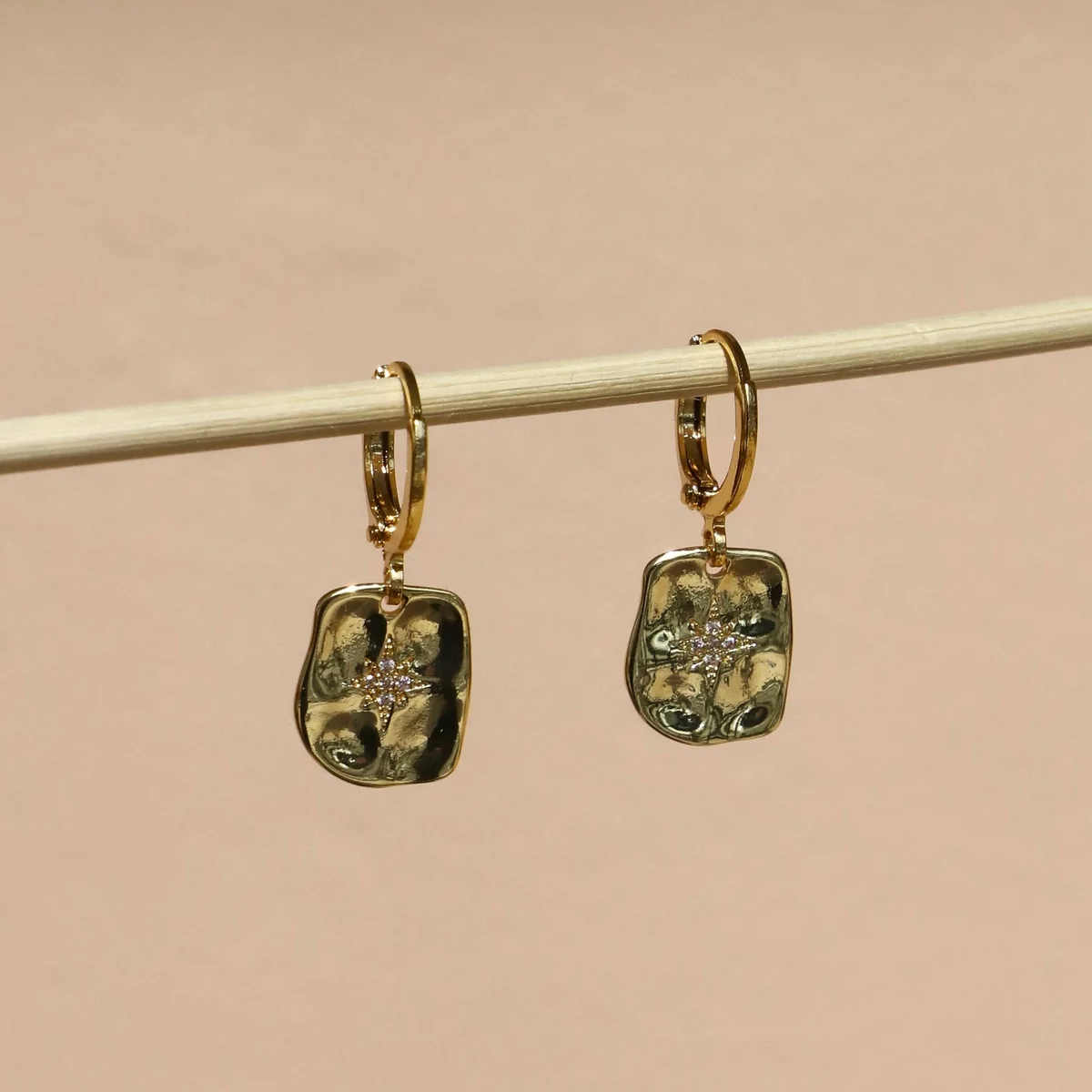 Luxury Francis Gold Huggies Earrings Relaxed