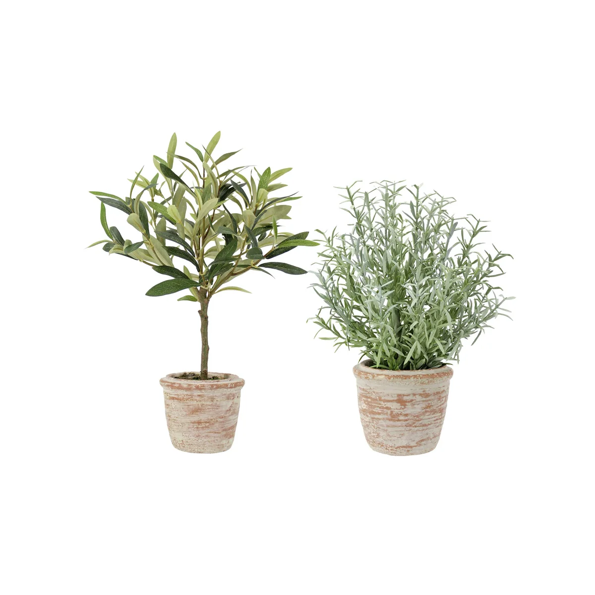 High-Grade Potted Faux Rosemary or Olive Topiary User-Friendly