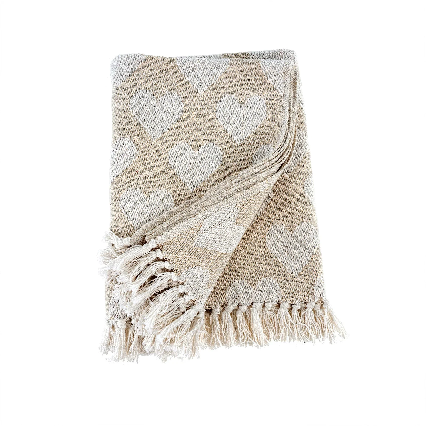 Crafted Heart Throw White Practical