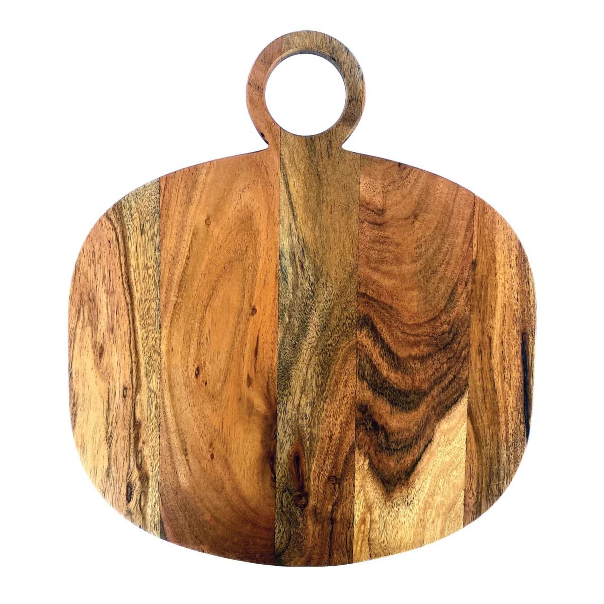 Easy-to-Use Acacia Wood Cheese Cutting Board w Handle Green