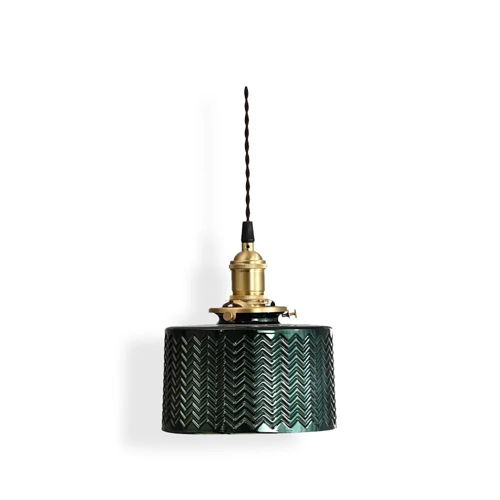 Premium Material Green Glass Pendant Lamp Flexible