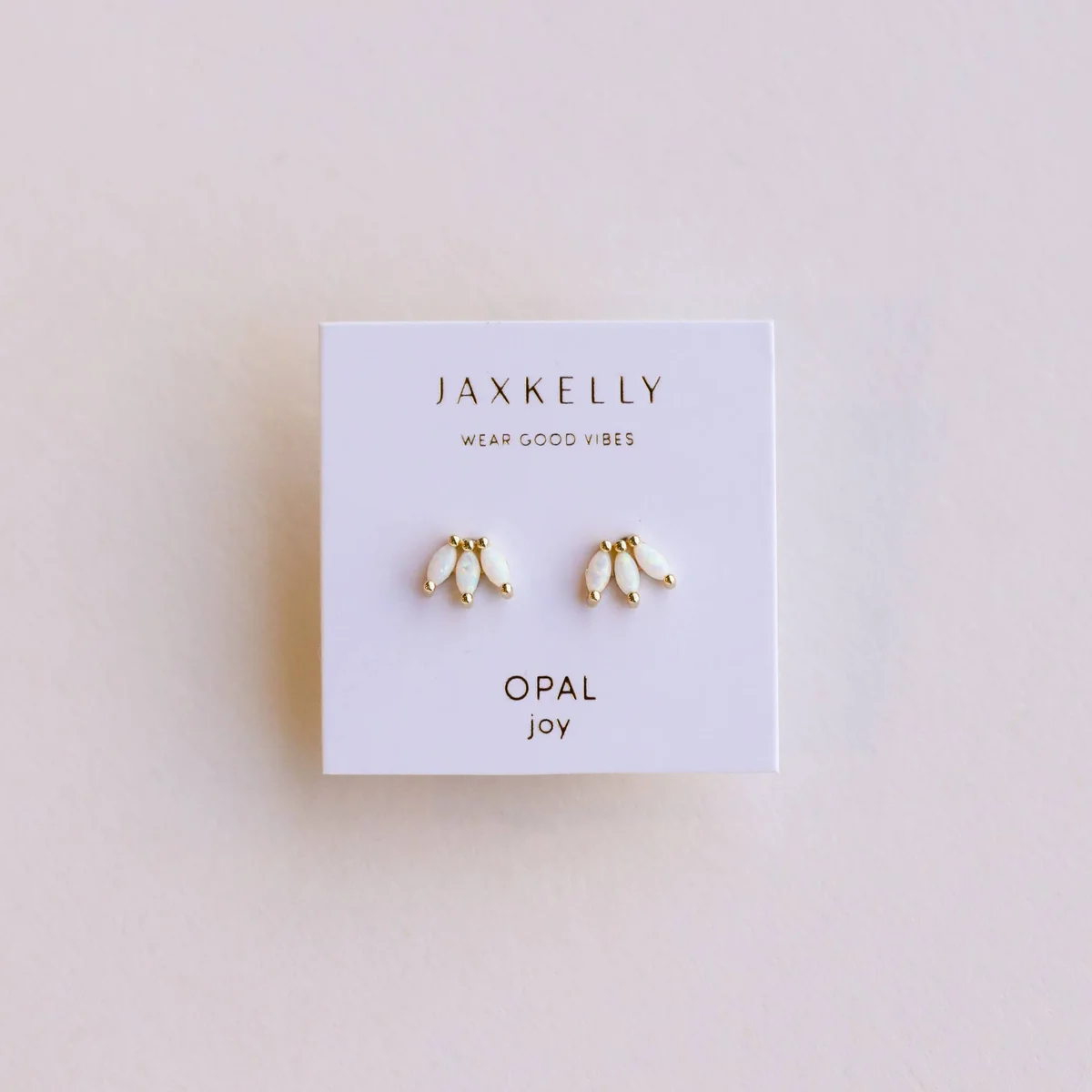 Artisan Opal Crown Stud White Gold Earrings Convenient