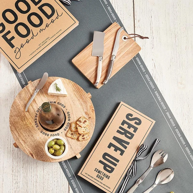 Prestigious Good Food... Wine Holder Cheese Board Clean