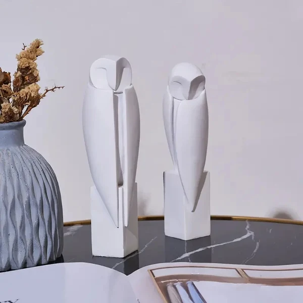Responsible Minimalist Owl Statue for Nordic Style Decor Original