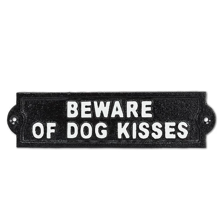 Exclusive Beware of Dog Kisses Sign 9 Minimalist