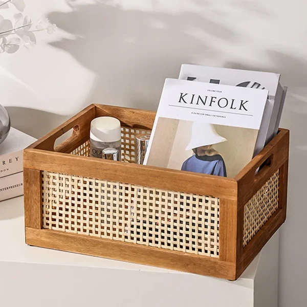 Flexible Rattan Storage Basket Convenient