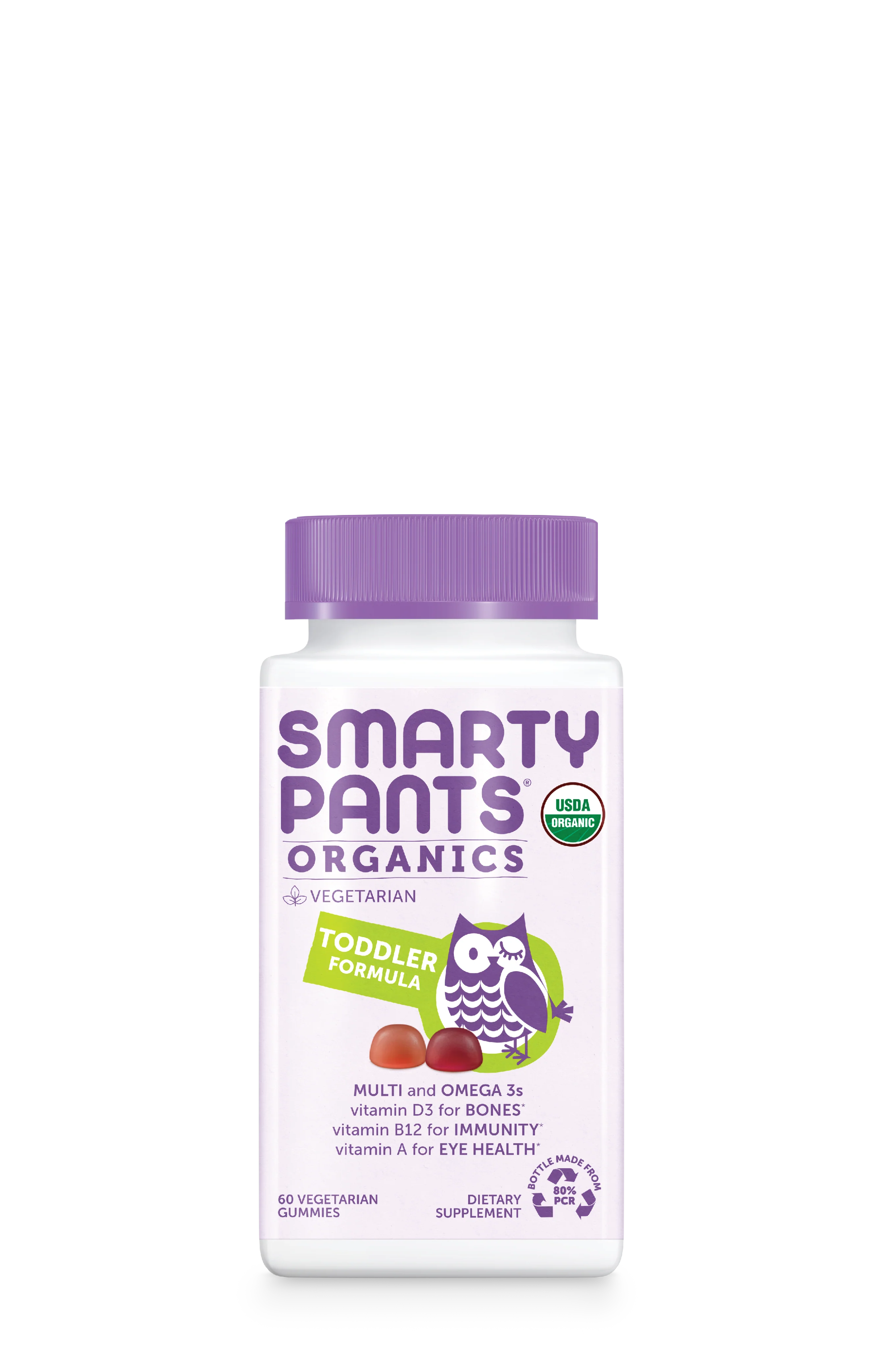 Environmentally Friendly SmartyPants Organic Toddler Formula Long-Lasting