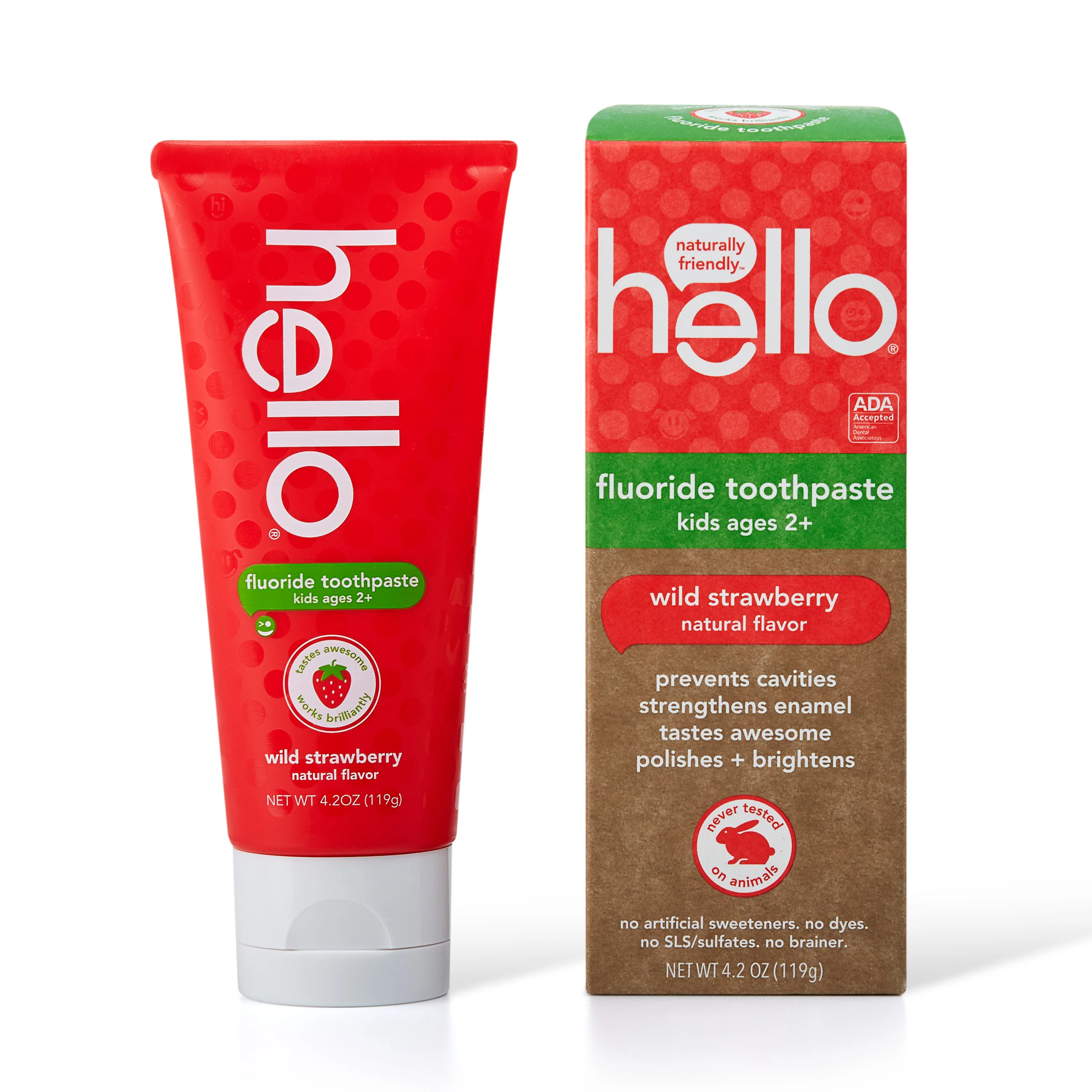 Innovative hello Kids Wild Strawberry Fluoride Toothpaste Proven