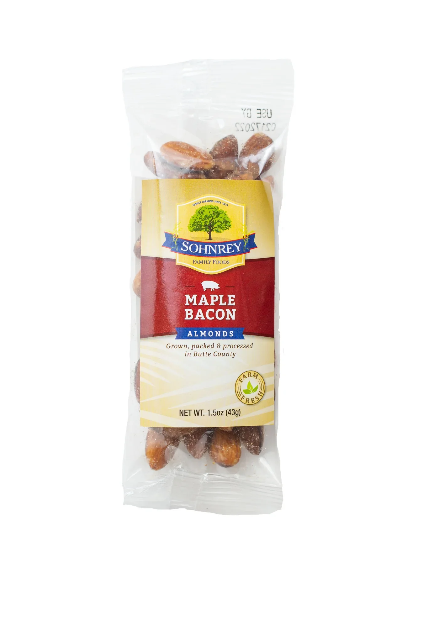 Long-Lasting Maple Bacon Almonds Recyclable
