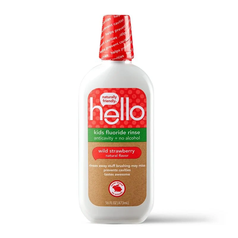 Artisan hello Kids Wild Strawberry Anticavity Mouthwash Carefully Designed