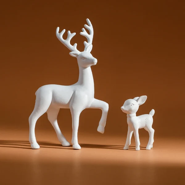 Classic 2 Piece Deer Figurine Set Responsible