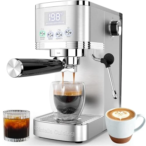 Luxury Espresso Machine with Adjustable Extraction Temperature Specialty