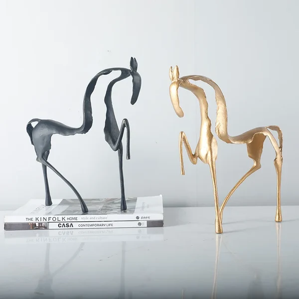 Top-Quality Abstract Metal Horse Sculpture Certified