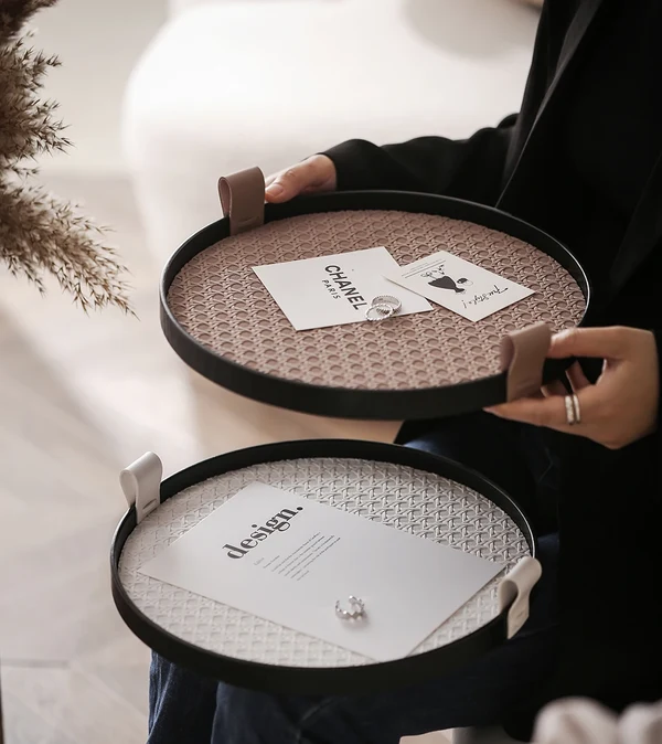 Exclusive Nordic Round Jewelry Tray Fashionable