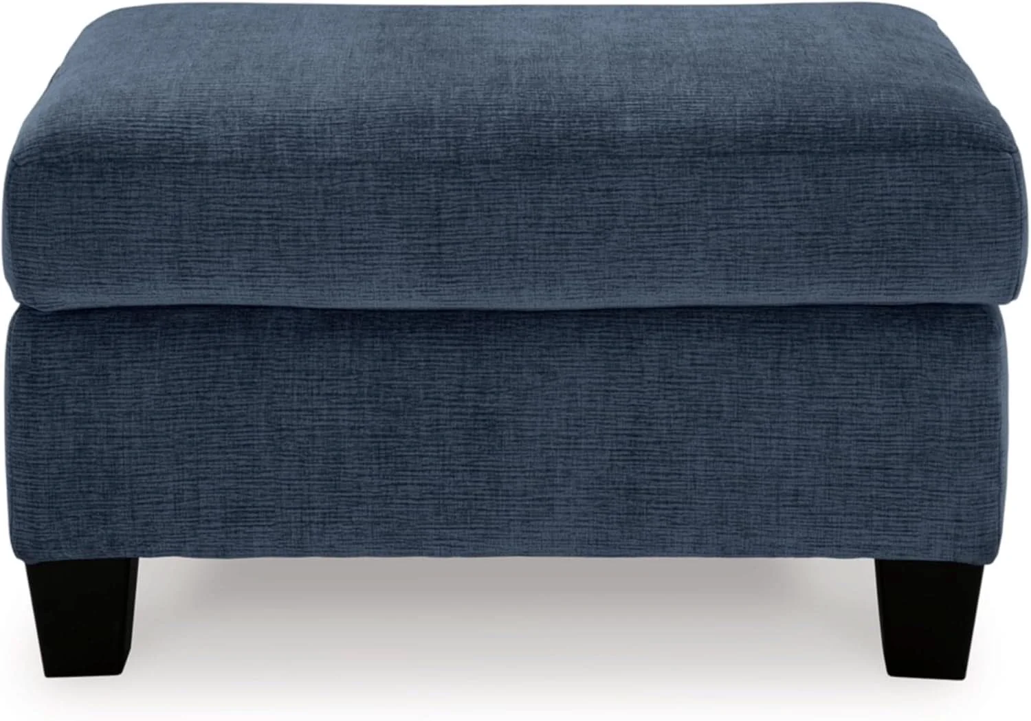 Long-Lasting Blue Rectangular Ottoman Upholstered Modern Living Room Exceptional