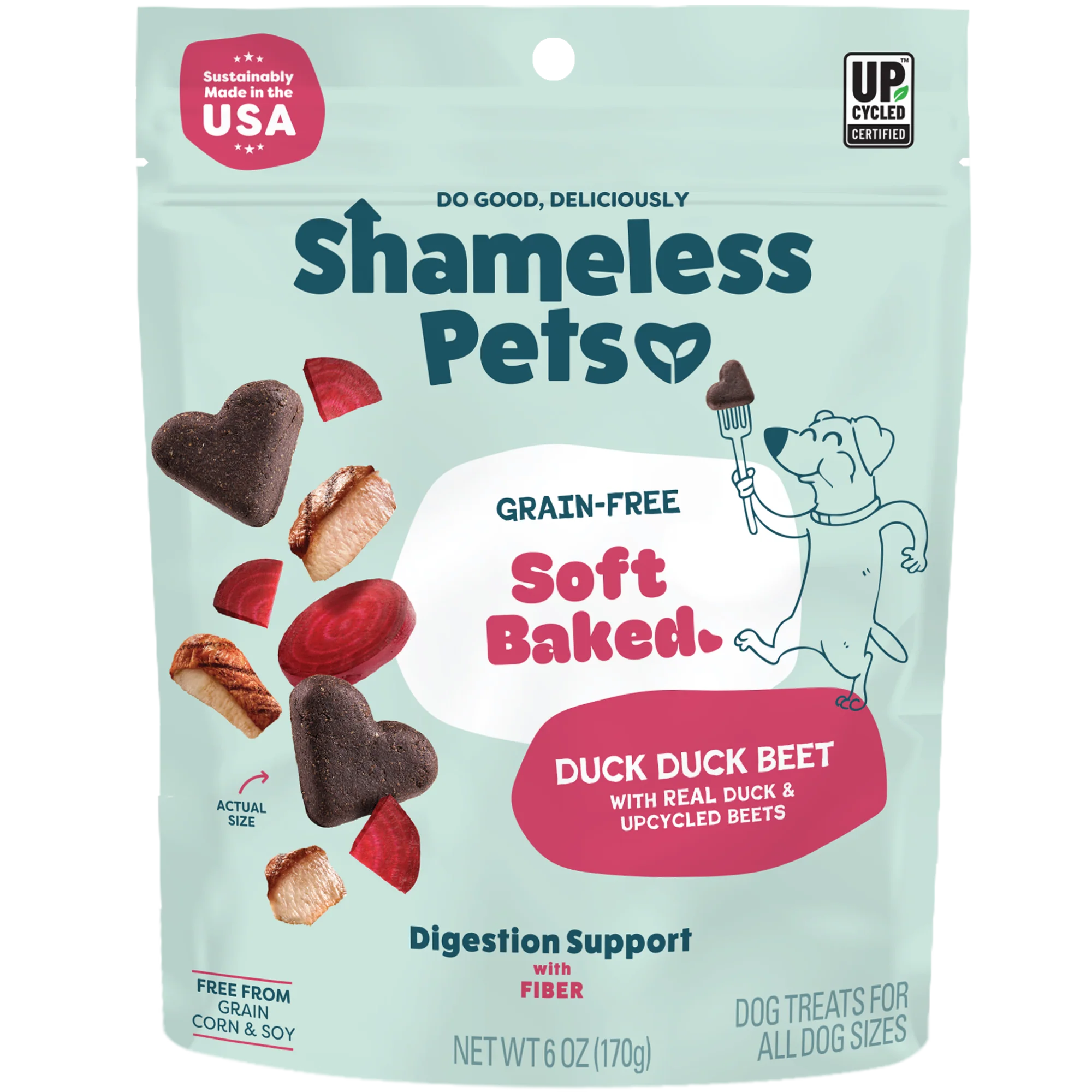 User-Friendly Shameless Pets Duck Duck Beet Soft-Baked Dog Treats Breathable