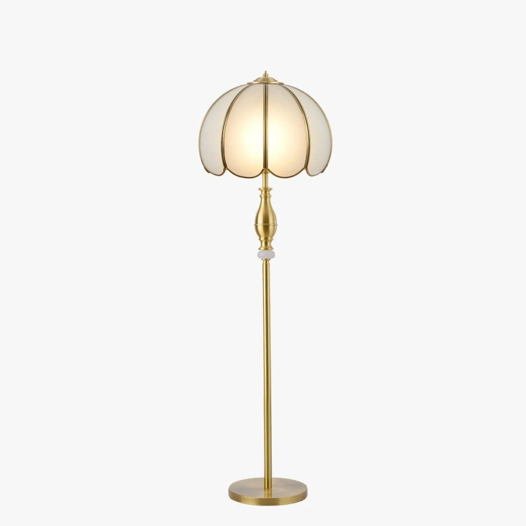 Powerful European-Style Copper Floor Lamp Excellent
