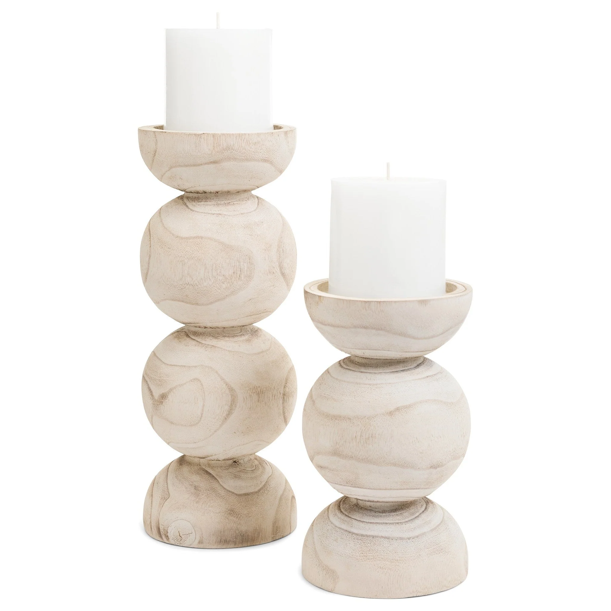 Certified Candle Holder Bubble Stand Paulow Wd Whitewash Smart