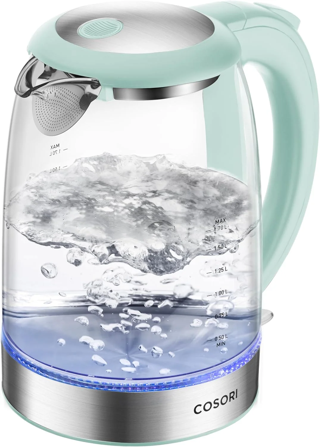 Unique Cosori Electric Kettle No Plastic Filter Spout Tea Kettle Hot Water Boiler For Coffee Tea Water Heater Teapot Automatic Shut Off Trendy