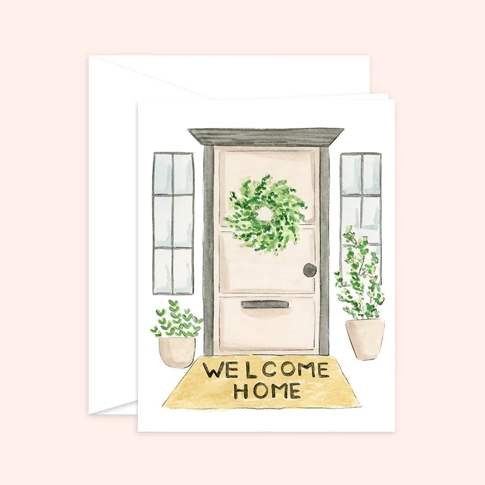 Original Design Welcome Home Housewarming Greeting Card Lightweight