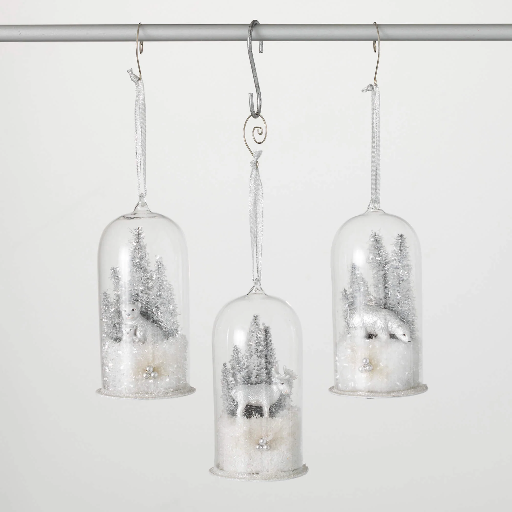 Excellent Woodland Animal Snow Globe Ornament Environmentally Friendly