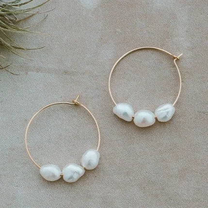 Elegant Brooklin Hoop Earrings Organic