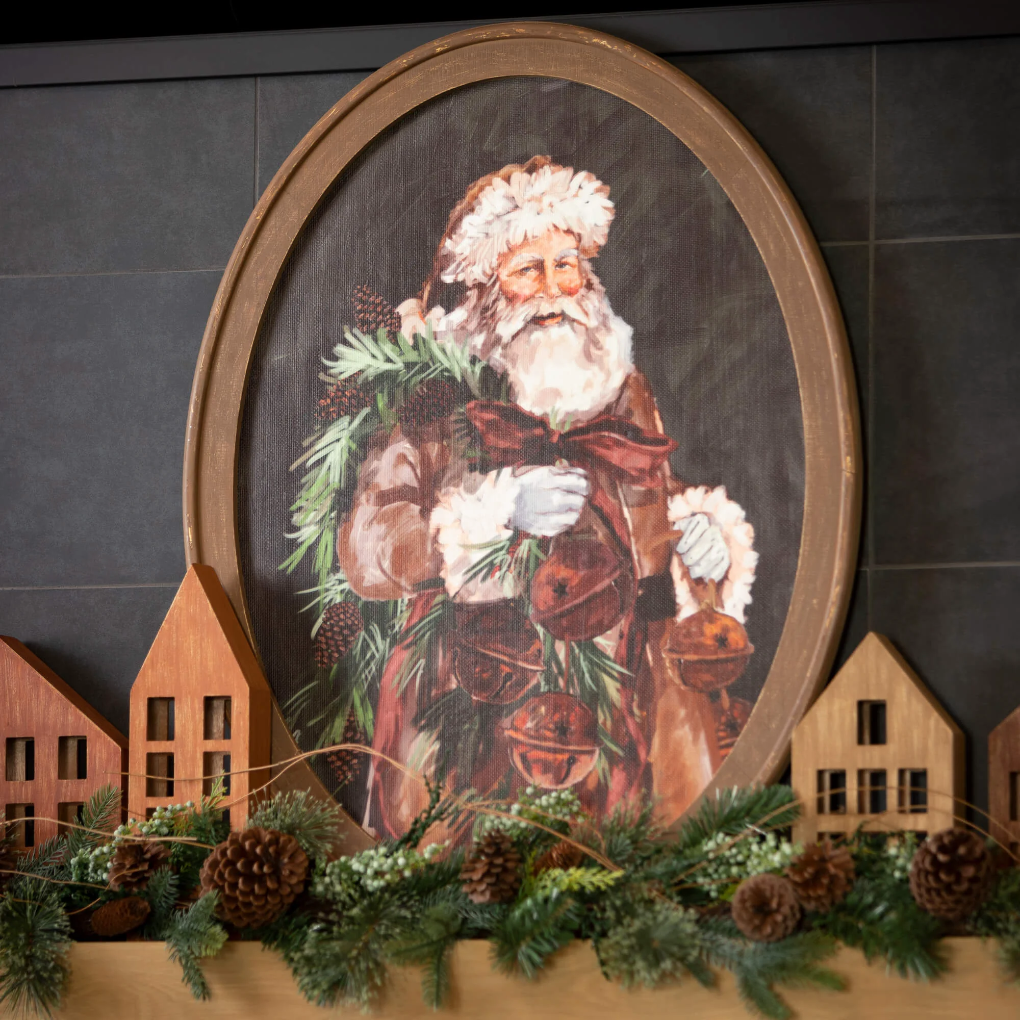 Lightweight Santa Portrait Wall Art 26 x 34 Secure