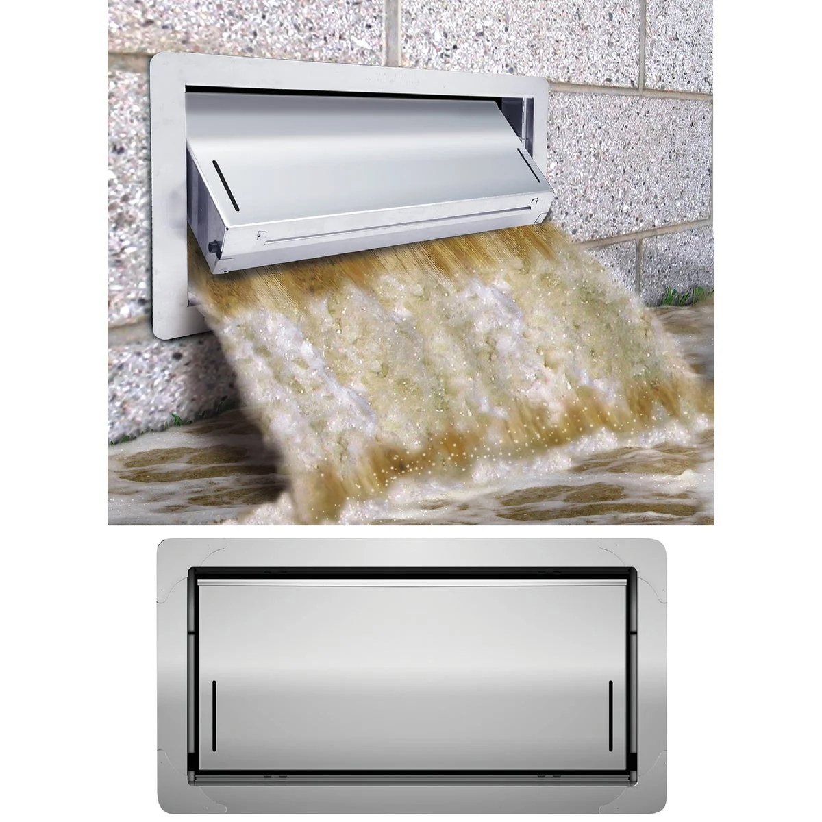 Environmentally Friendly Smart Vent 8 In. x 16 In. Flood Protection Foundation Vent Fashionable