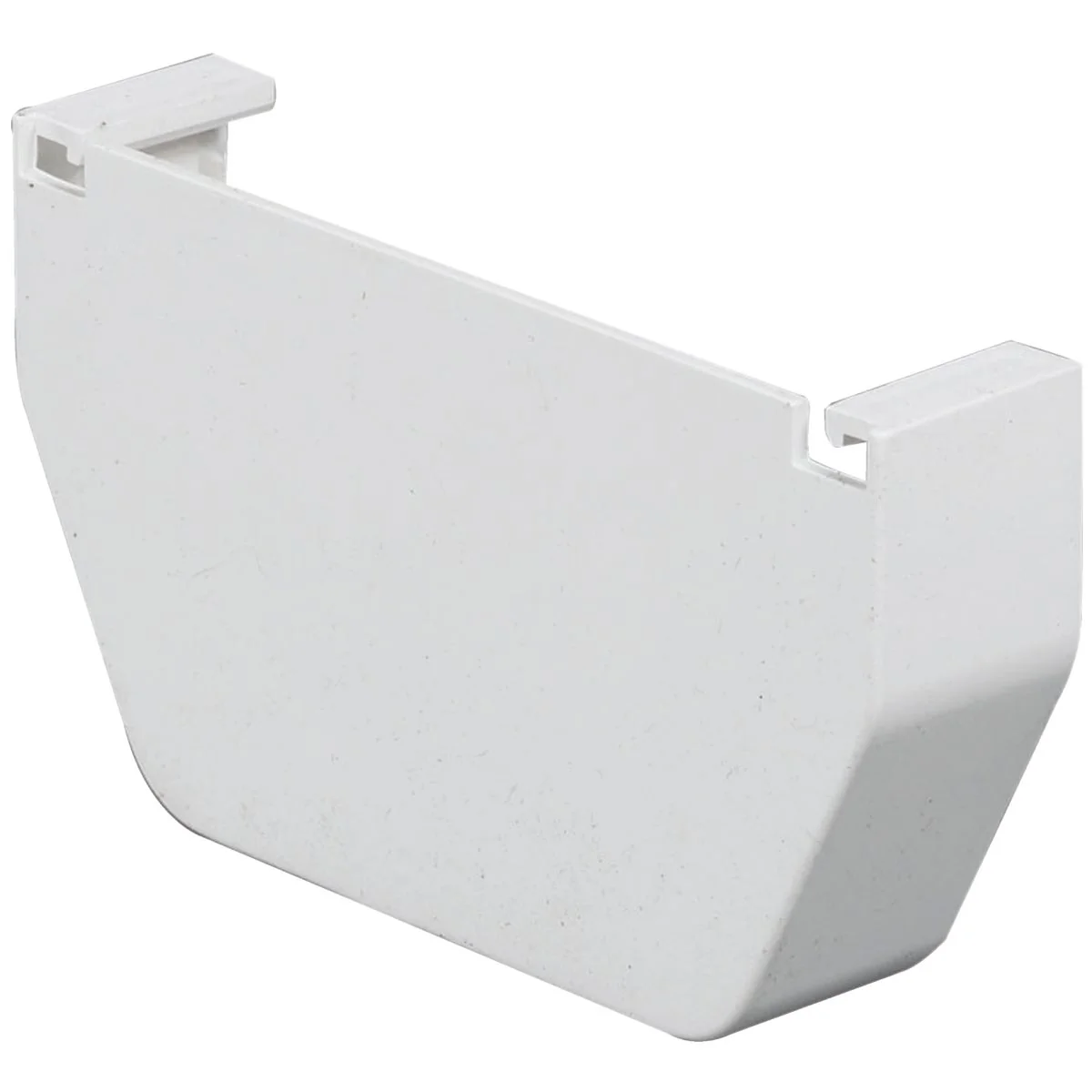 User-Friendly Amerimax 5 In. Contemporary White Vinyl Gutter End Cap Fashionable