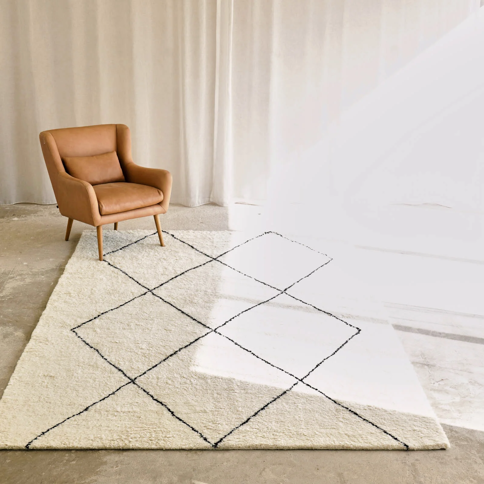 Prestigious Beni Wool Rug Natural Original