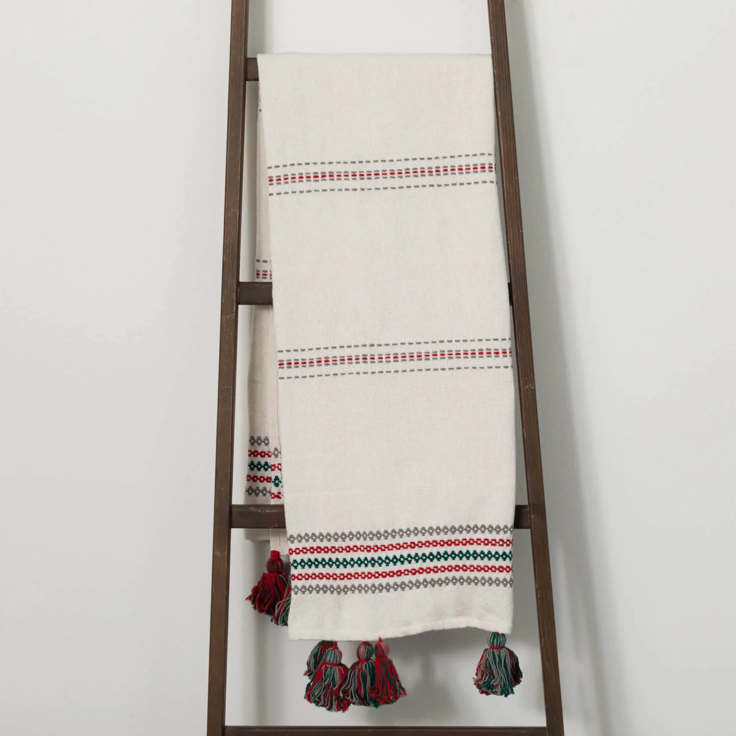 Dependable Woven Colored Pom Pom Throw Blanket Soft