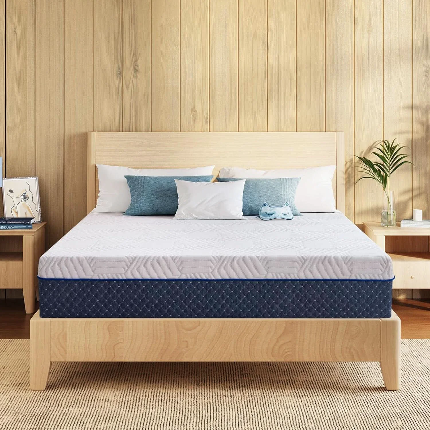 Superior 12 Inch King Size Gel Memory Foam Mattress in Box Exclusive