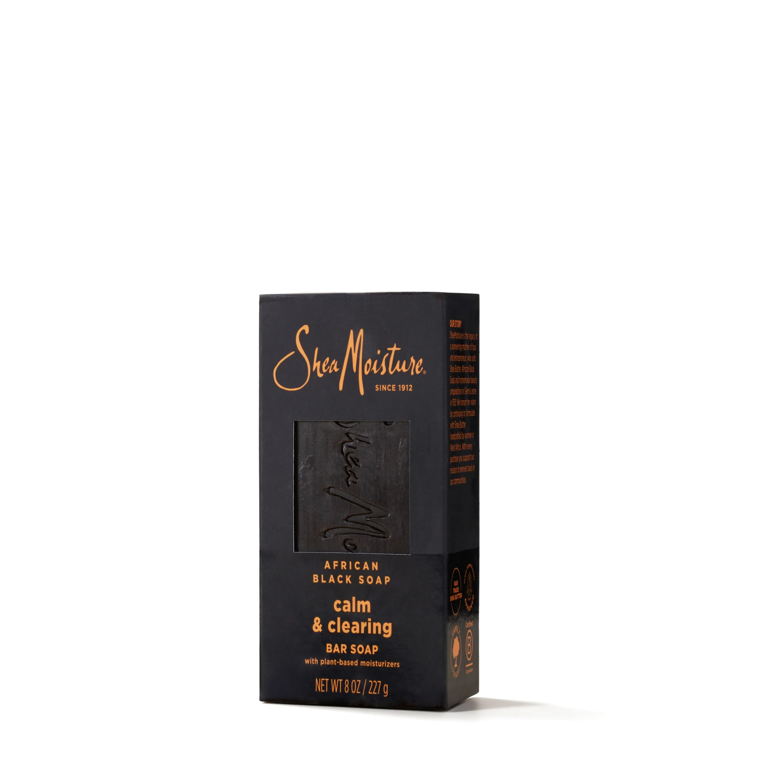 High-Grade SheaMoisture African Black Bar Soap - Calm Clearing Carefully Designed