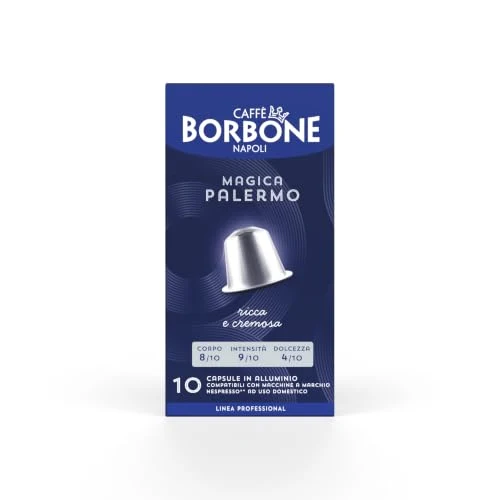 Sustainable a Palermo Aluminum Capsules Compatible with Nespresso Machines 50 Count Smooth