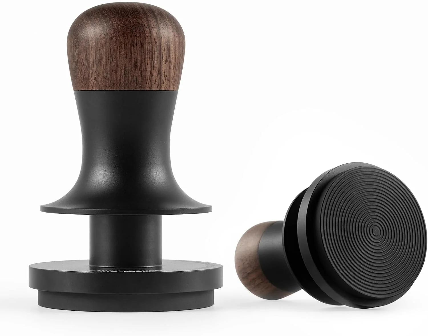 Luxury MHW-3BOMBER 53.35mm Espresso Coffee Tamper with Three Spring Loaded Calibrated Espresso Tamper 30lbs 54mm Espresso Hand Tamper with Sound Feedback Titanium Coating Black T6177T-OS Lightweight