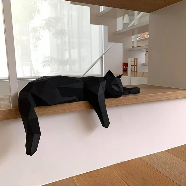Recyclable The Papercraft Purr-fection 3D Cat Model Kit Smart